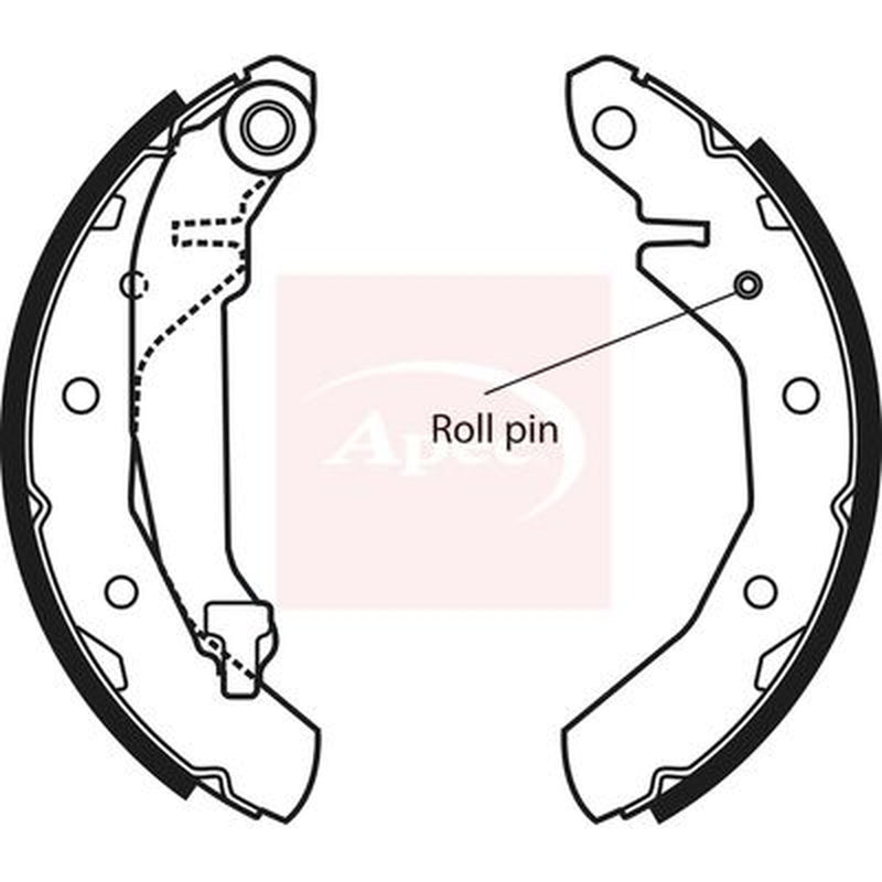 Apec Brake Shoe Set Axle Kit SHU577
