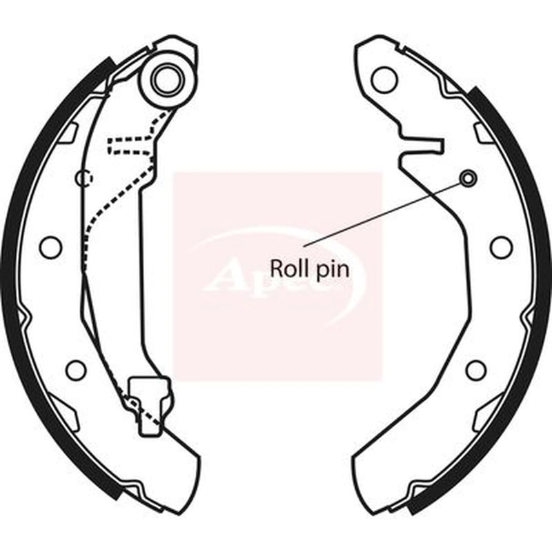 Apec Brake Shoe Set Axle Kit SHU577