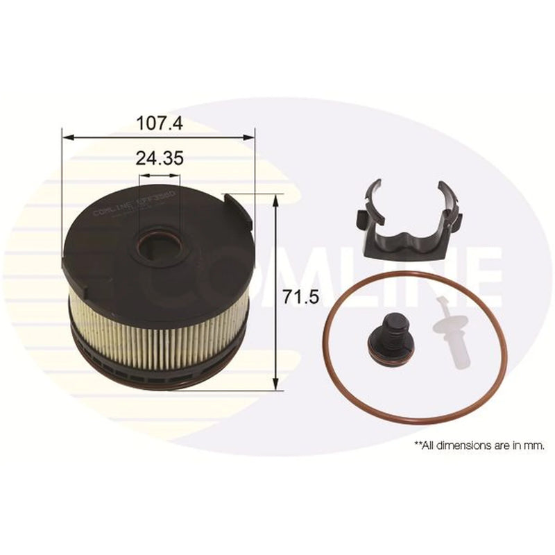 Comline Fuel Filter Element EFF358D