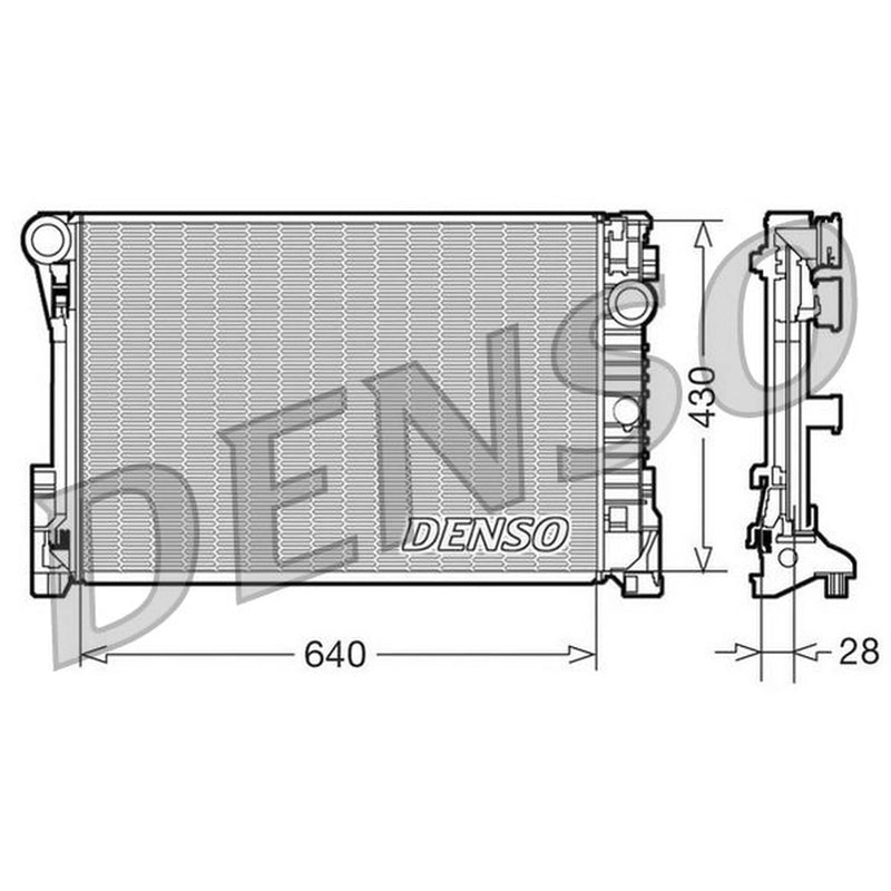 Denso Engine Radiator DRM17110