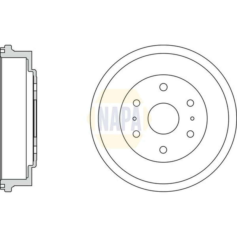 NAPA Brake Drum Assembly Rear NDR1036