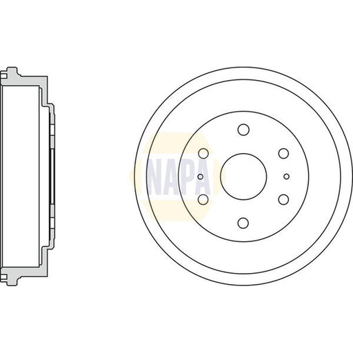 NAPA Brake Drum Assembly Rear NDR1036