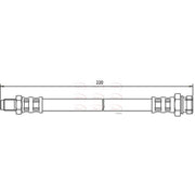 Apec Brake Hydraulic Hose Line Rear HOS3486
