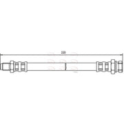 Apec Brake Hydraulic Hose Line Rear HOS3486