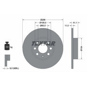 Textar 2 x Solid Front Brake Discs 92091700