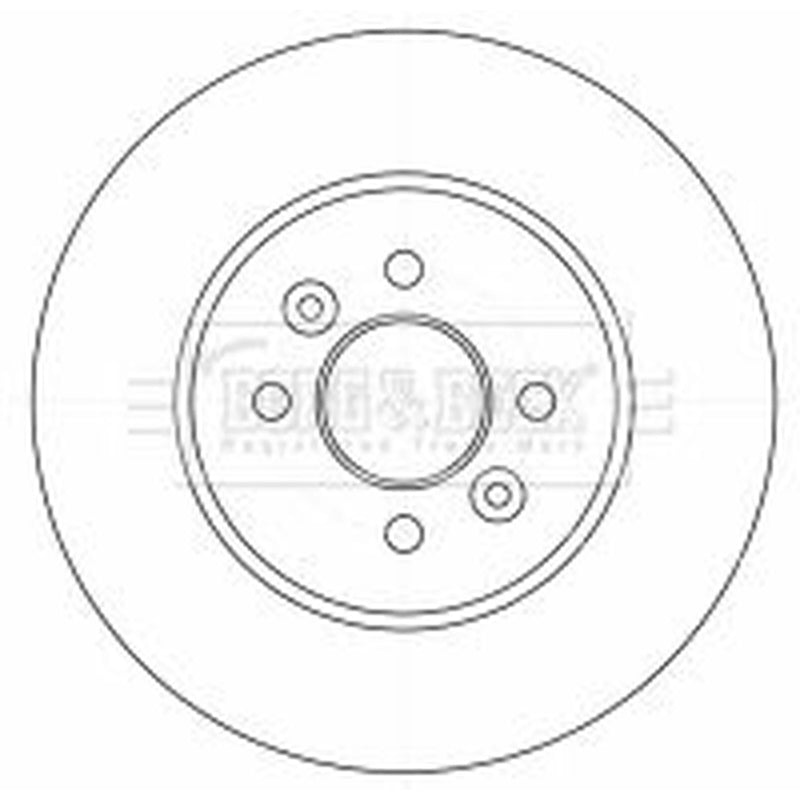 Borg & Beck 2 x Solid Rear Brake Discs BBD4531
