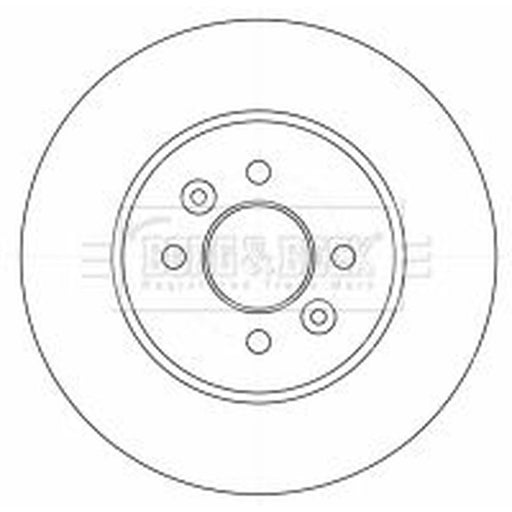 Borg & Beck 2 x Solid Rear Brake Discs BBD4531