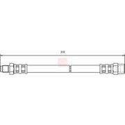 Apec Brake Hydraulic Hose Line Rear HOS3399