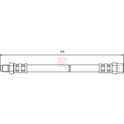 Apec Brake Hydraulic Hose Line Rear HOS3399