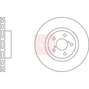 Apec 2 x Vented Front Brake Discs DSK683