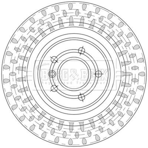 Borg & Beck Rear Brake Discs BBD5558