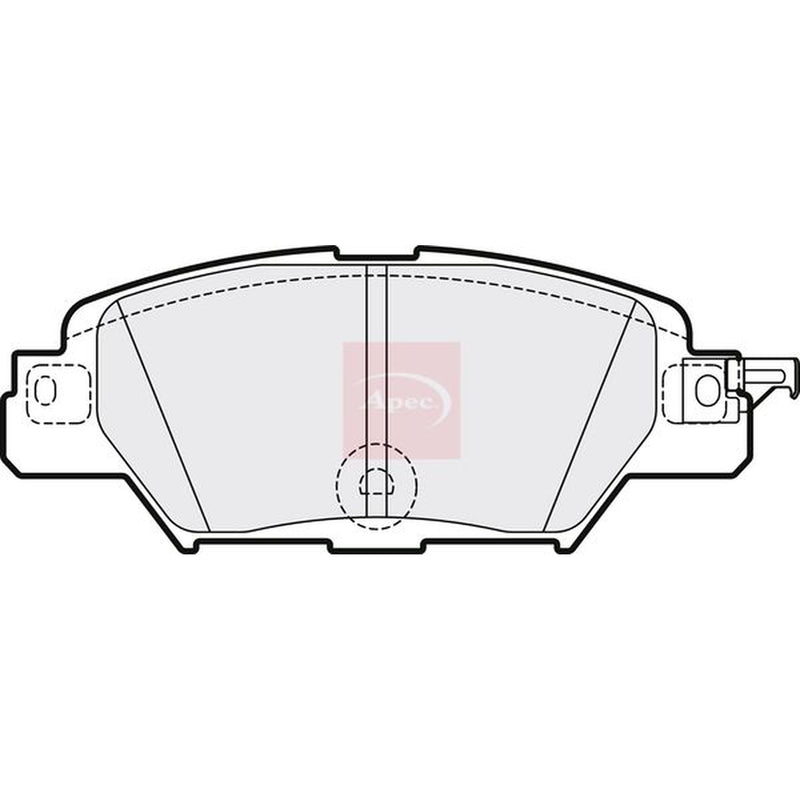 Apec Rear Brake Pad Set PAD2172