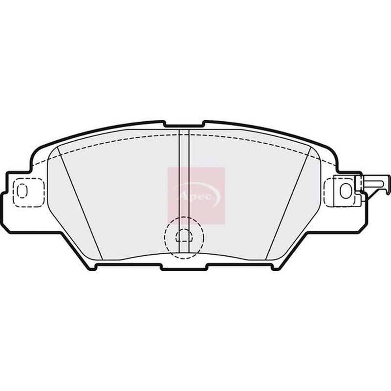Apec Rear Brake Pad Set PAD2172