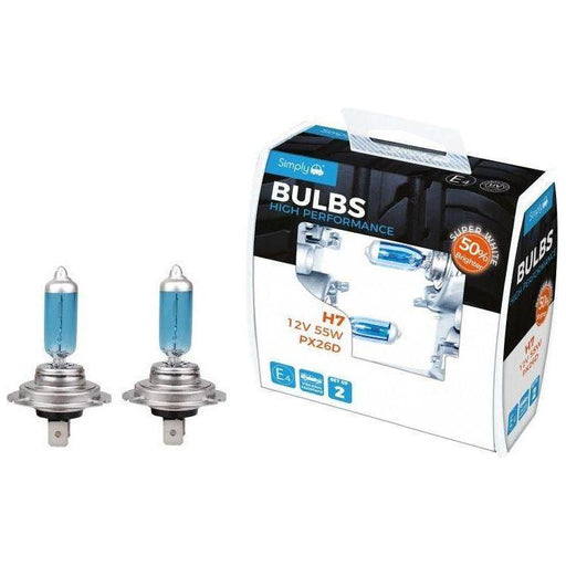 2x H7 Car Headlamp Upgrade Bulb 50% Brighter Headlight Simply  - Town Parts