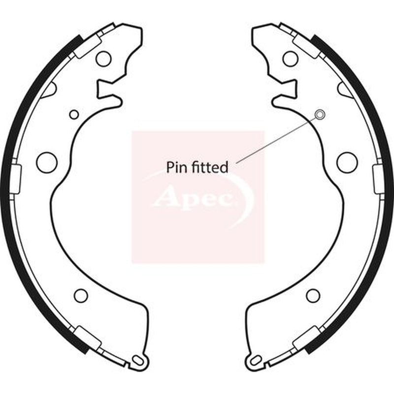 Apec Brake Shoe Set Axle Kit SHU474