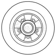Borg & Beck 2 x Solid Rear Brake Discs BBD5974S