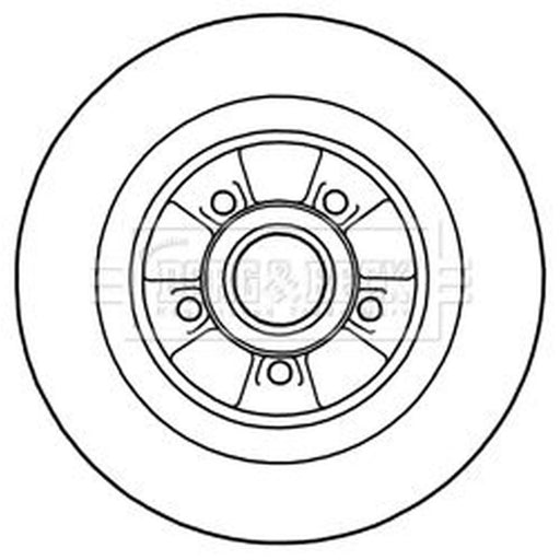 Borg & Beck 2 x Solid Rear Brake Discs BBD5974S