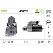 Valeo Starter Motor 12V 2kW 10 Teeth 438529