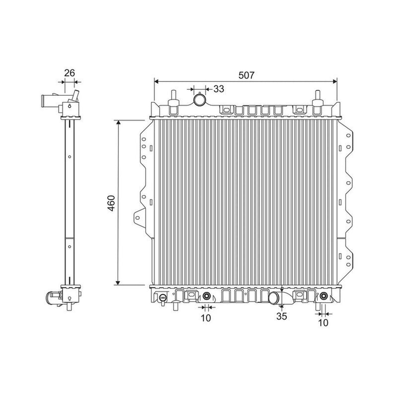 Valeo Engine Radiator 701340
