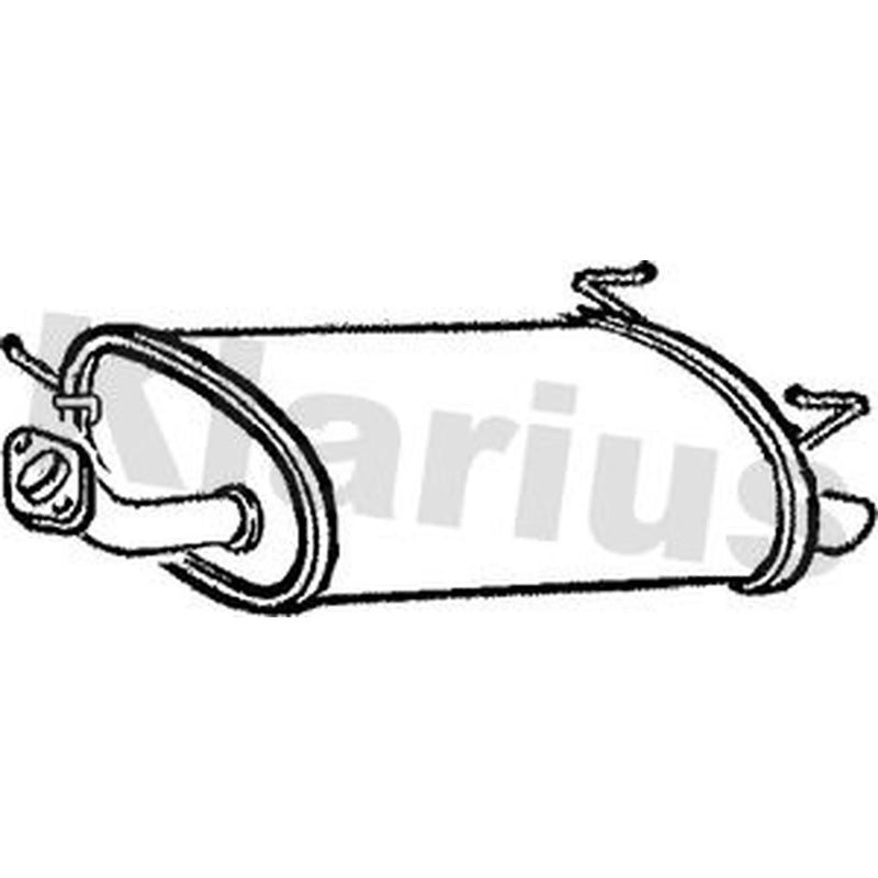 Klarius Box With Tail Pipe Rear DN452T
