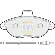 NAPA Front Brake Pad Set NBP1274