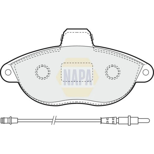 NAPA Front Brake Pad Set NBP1274