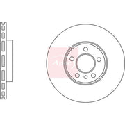Apec 2 x Vented Front Brake Discs DSK3124