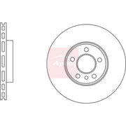 Apec 2 x Vented Front Brake Discs DSK3124