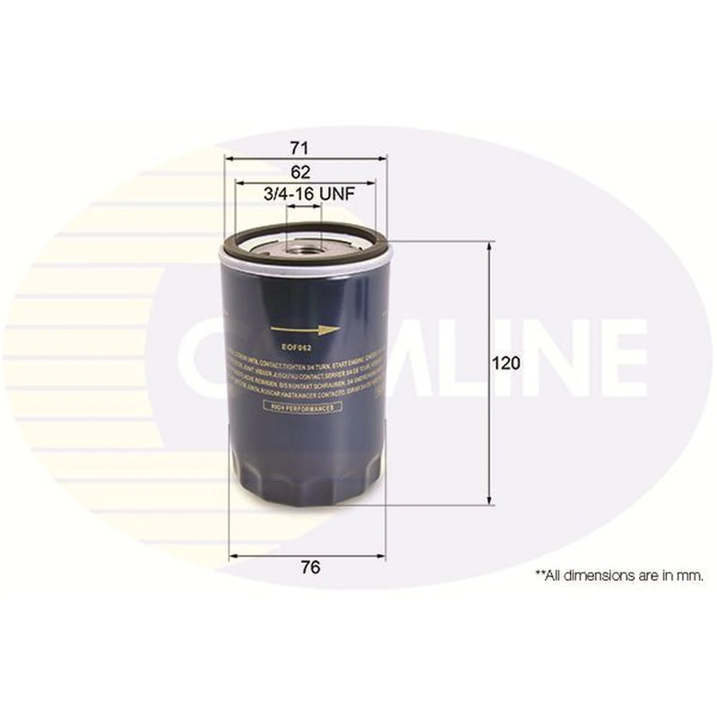 Comline Engine Oil Filter EOF062