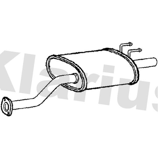 Klarius Box With Tail Pipe Rear HA380P
