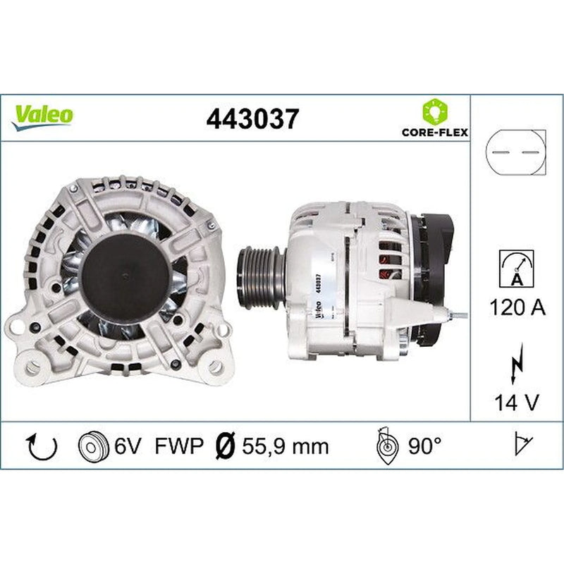 Valeo Car Alternator 12V 443037