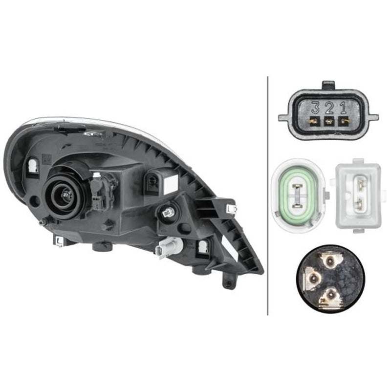 Hella Headlight Headlamp W5W Left 1EH 354 541-011