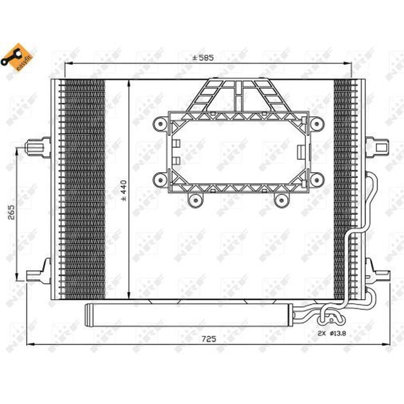 NRF Air Conditioning Condenser 350211