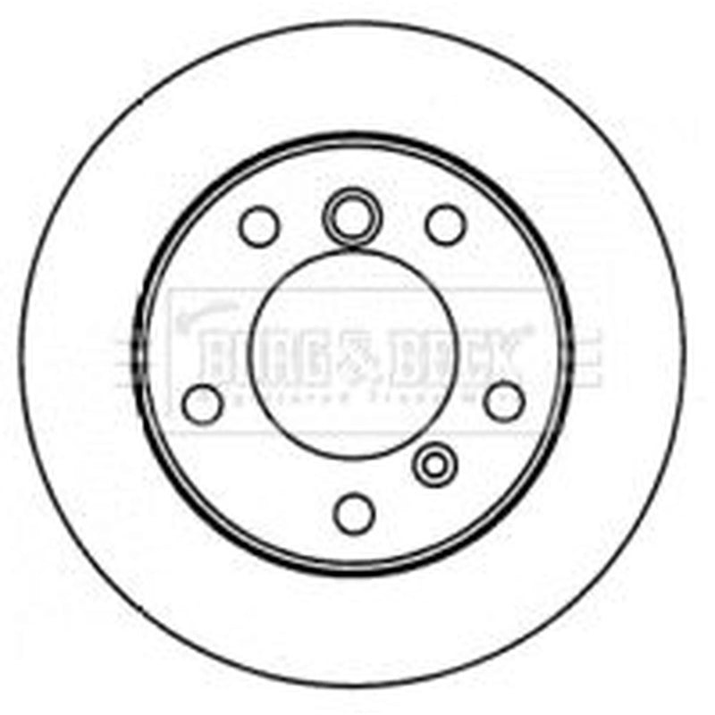 Borg & Beck 2 x Solid Rear Brake Discs BBD5778S