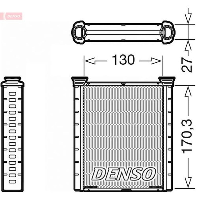 Denso Heater Matrix Core Heat Exchanger DRR46001