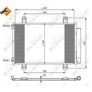 NRF Air Conditioning Condenser 35854