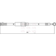 Apec Brake Hydraulic Hose Line Rear HOS4046