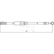 Apec Brake Hydraulic Hose Line Rear HOS4046