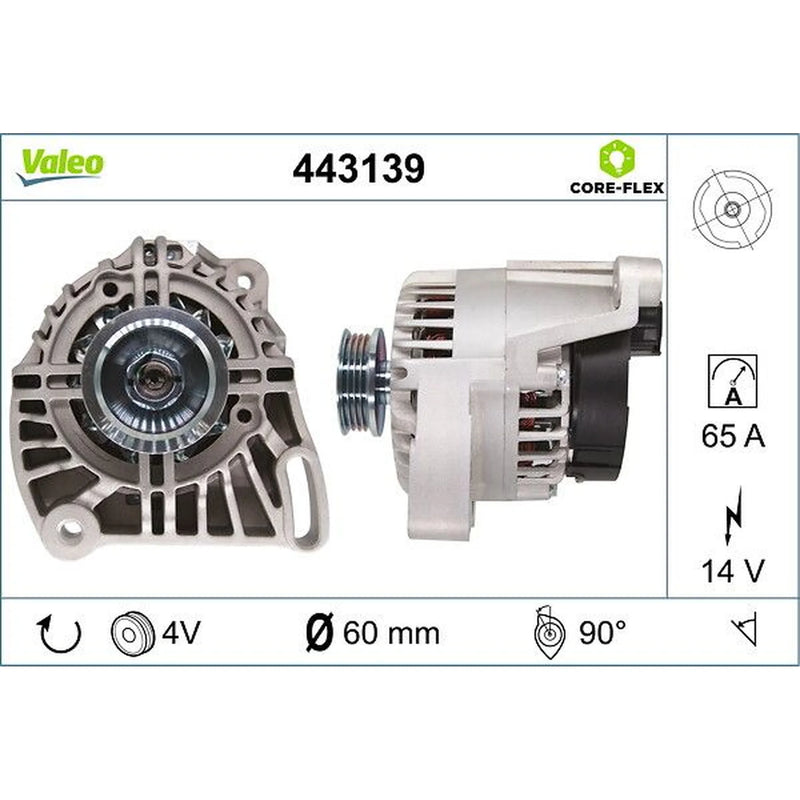 Valeo Car Alternator 12V 443139
