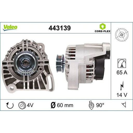 Valeo Car Alternator 12V 443139