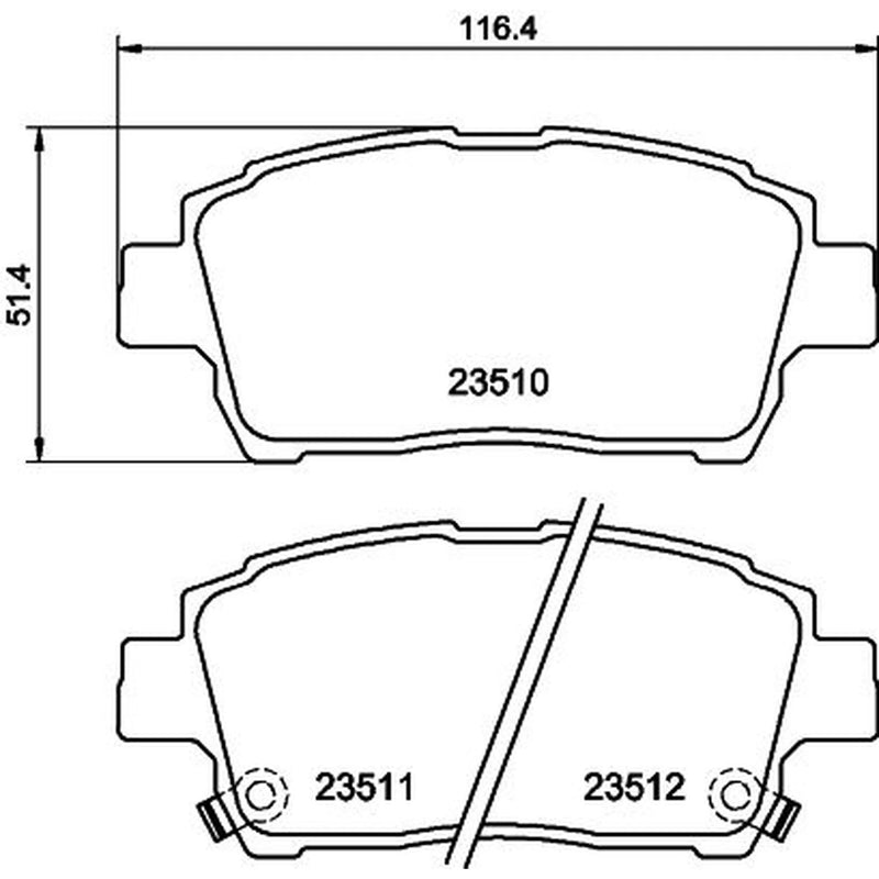 DON Front Brake Pad Set PCP1277