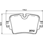 Brembo 4 x Rear Brake Pad Set P36033