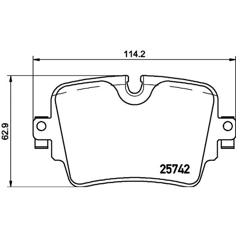 Brembo 4 x Rear Brake Pad Set P36033