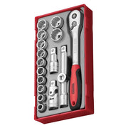 Teng Tools Socket Set 1/2" Drive TT1 17 Pieces
