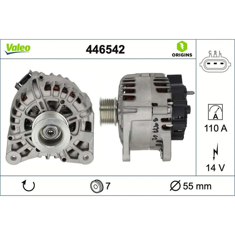 Valeo Car Alternator 12V 446542