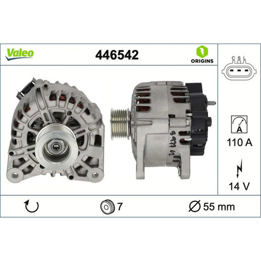 Valeo Car Alternator 12V 446542