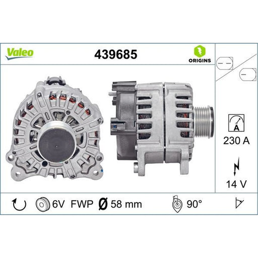 Valeo Car Alternator 12V 439685