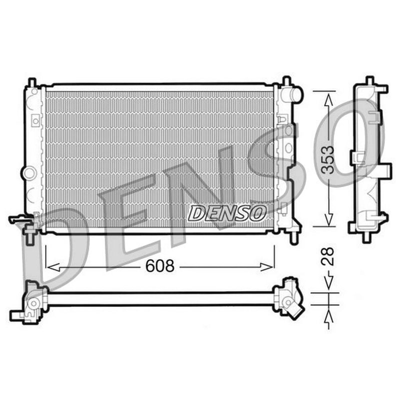 Denso Engine Radiator DRM20027