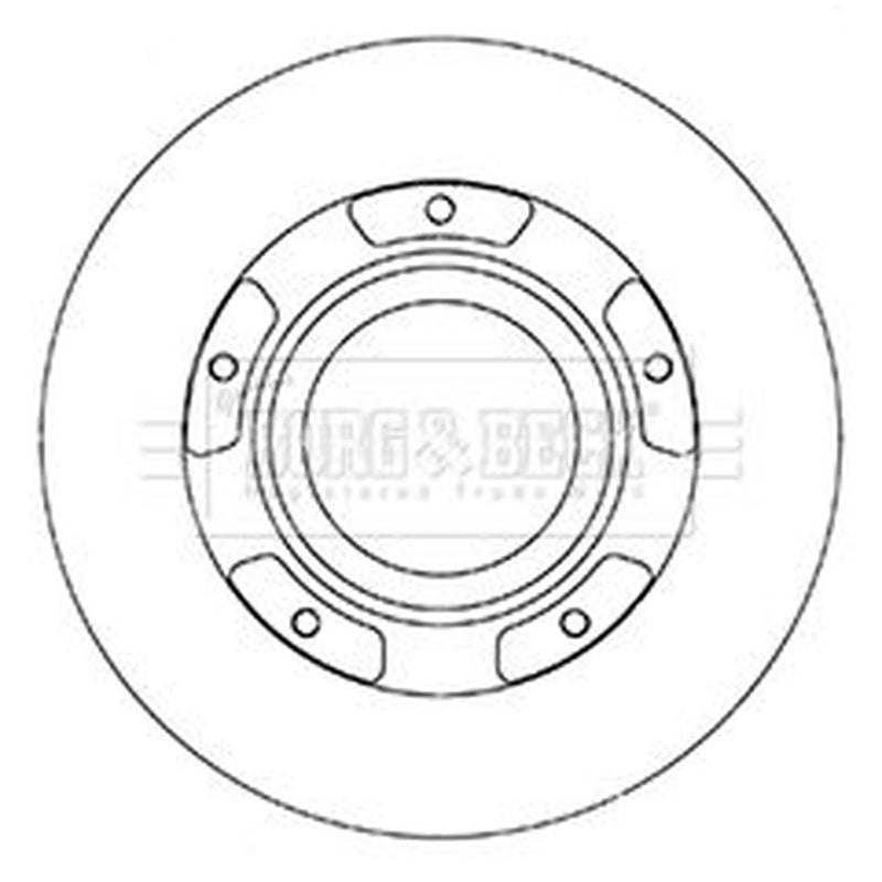 Borg & Beck Rear Brake Discs BBD6067S