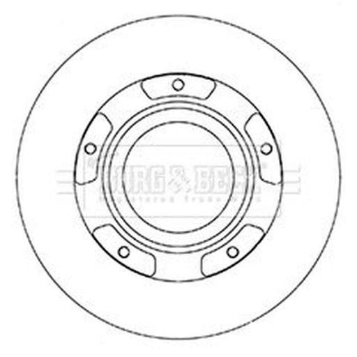 Borg & Beck Rear Brake Discs BBD6067S